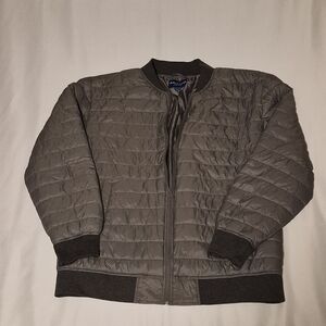 Arizona Jean Co Men’s Gray Quilted Puffer Jacket Size L Like New